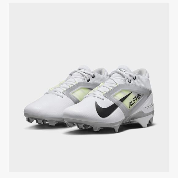 Nike Alpha Menace 4 Pro Men's Football Cleats White/Photon FD7037-100 Sz 9.5 - Picture 2 of 6